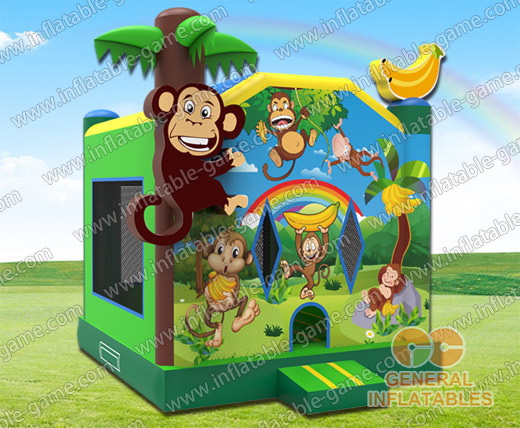 15.7' Jungle bounce house inflatable