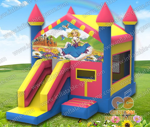 12.5ftH 4 IN 1 bouncy combo inflatable
