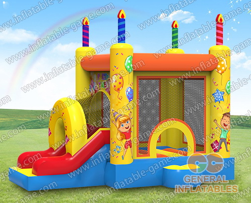 9.8ftWx12ftH Birthday bounce combo inflatables