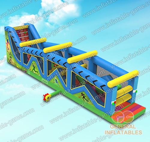Inflatable ninja warrior obstacle course