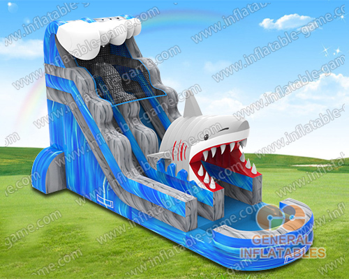 Shark escape water slide