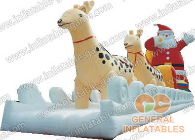Inflatable Reindeer Sled