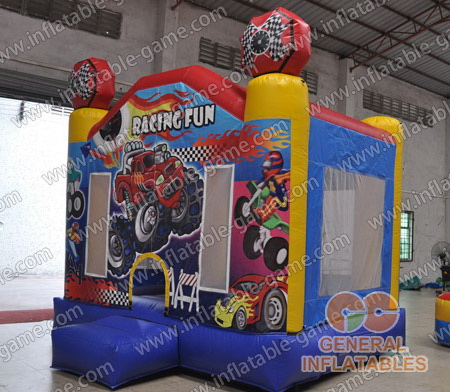 Racing fun bounce house