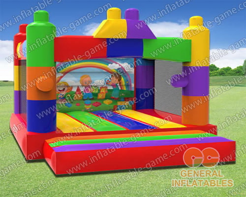 Building blocks bounce house