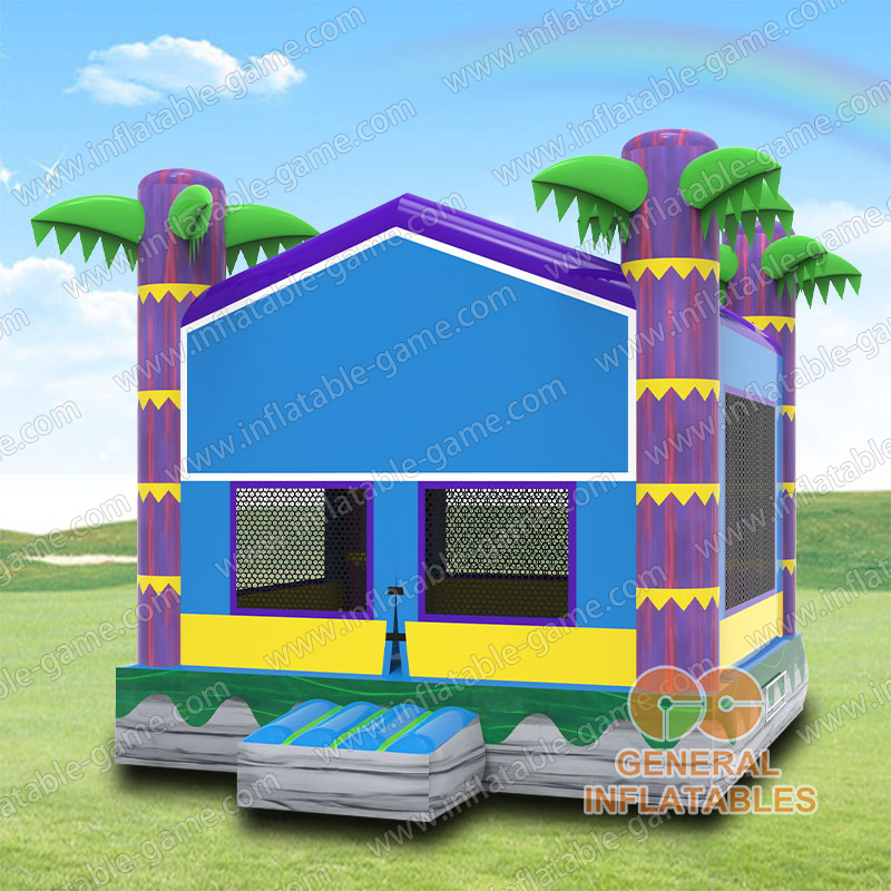 Palm tree bounce house