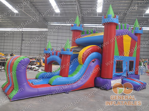 Inflatable castle combo