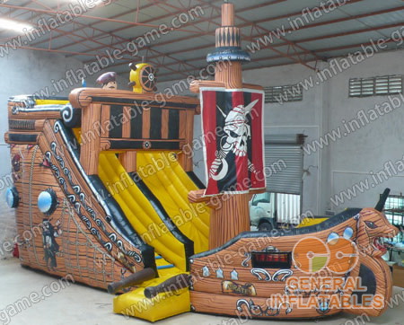 Inflatable Pirateship Slides