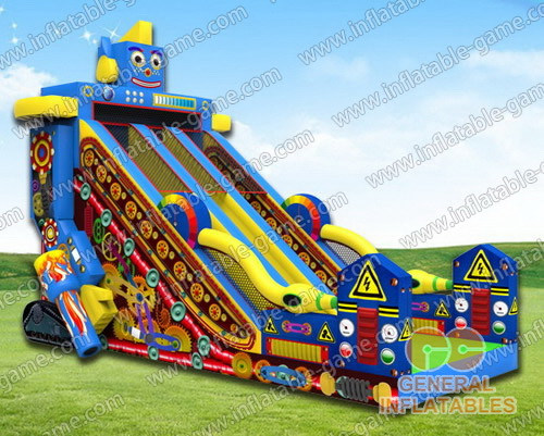 Robot inflatable slide