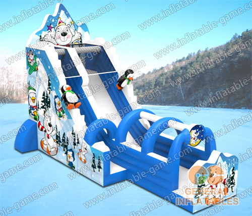 Snowing tube slide