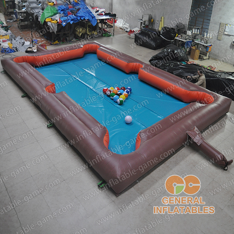 Inflatable billiards game
