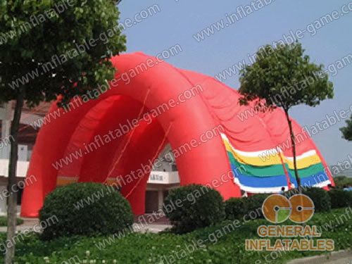 Inflatable Red Tunnel Tent