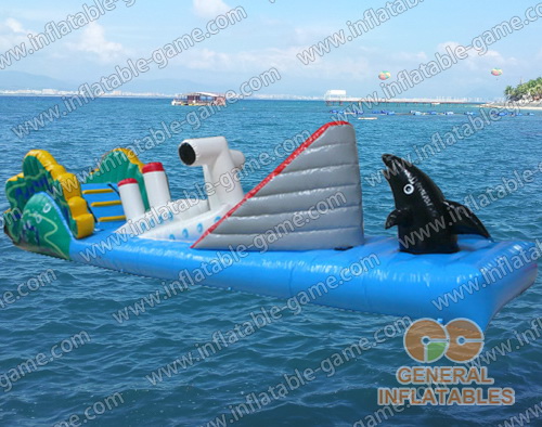 Inflatable Water Ship Obstacle Game