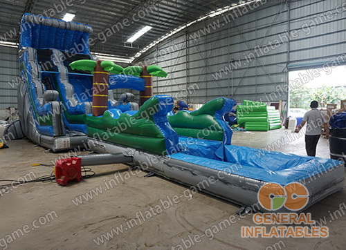 Jungle water slide n slip