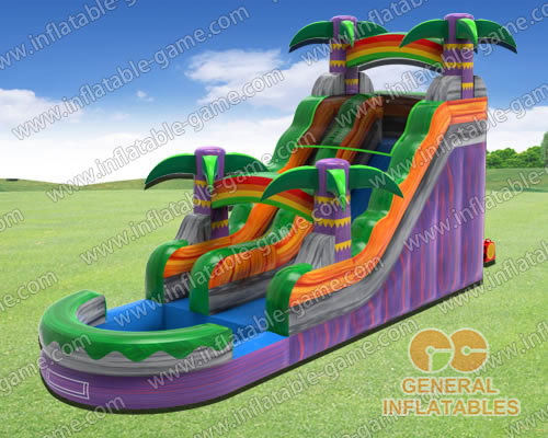 Purple water slide