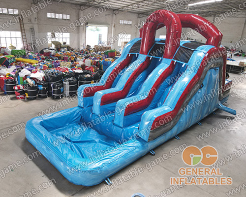 3 lanes water slide