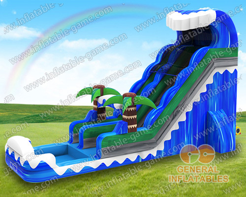 22 Ft Blue Crush Water Slide