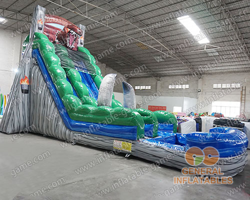 Dinosaur water slide