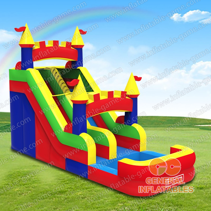 18FT Medieval backyard water slide